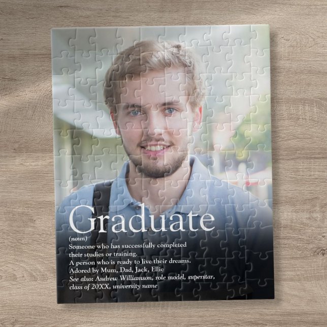 Puzzle Définition de la photo de la graduation moderne  (Modern Graduation Photo Definition Jigsaw Puzzle)