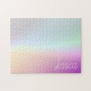 Puzzle Dégradants Ombre couleur cool et votre script