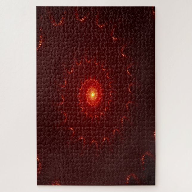 Puzzle Dégradé de l'étincelle rouge flamme (Vertical)