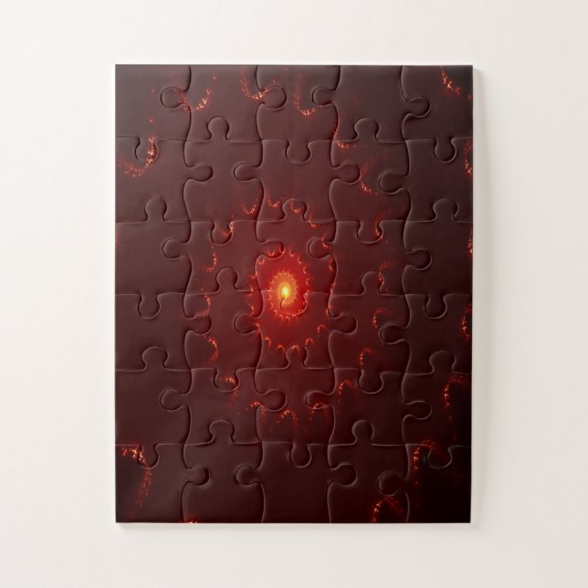Puzzle Dégradé de l'étincelle rouge flamme (Vertical)