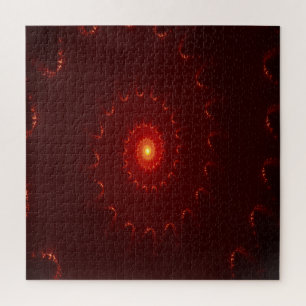 Puzzle Dégradé de l'étincelle rouge flamme