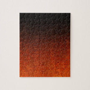 Puzzle Dégradé de Parties scintillant noire et orange tom