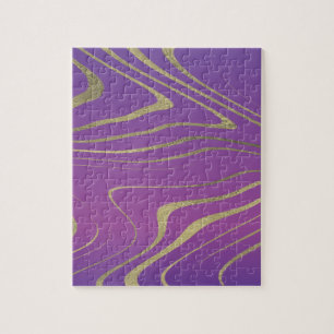 Puzzle Dégradé Moderne et Tourbillon de Faux Feuilletis