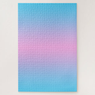 Puzzle Dégradé Rose Ombre et Bleu Ciel
