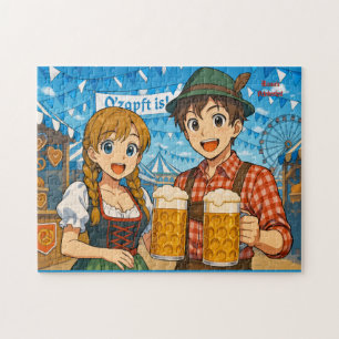 Puzzle Dégustation de bière pendant l'Oktoberfest à Munic