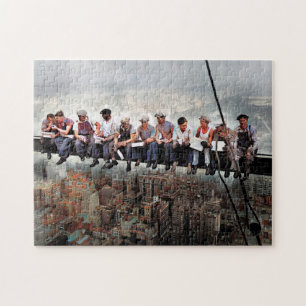 Puzzle Déjeuner Au-Dessus D'Un Gratte Skyscraper C1932 Co