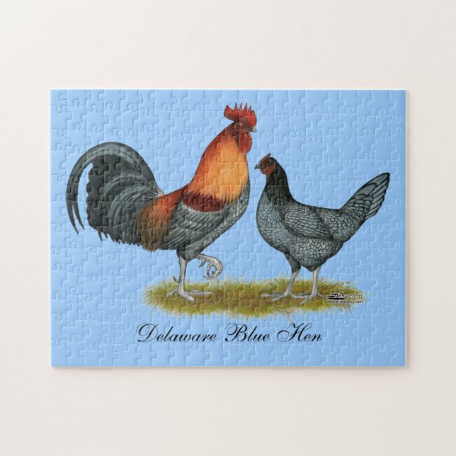 Puzzle Delaware Blue Hen (Horizontal)