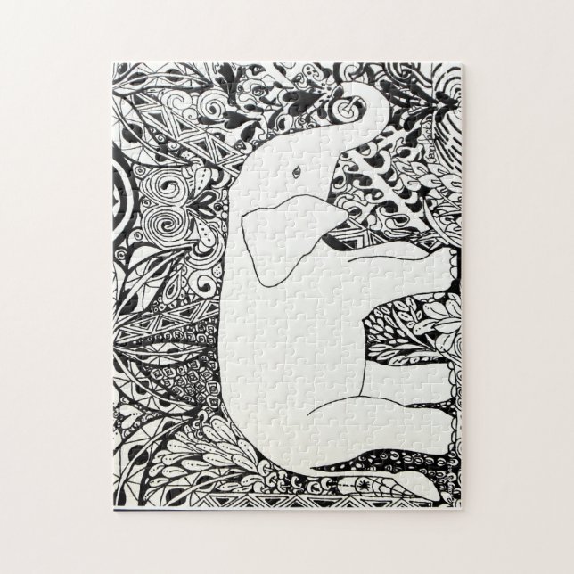 Puzzle d'éléphant (Vertical)