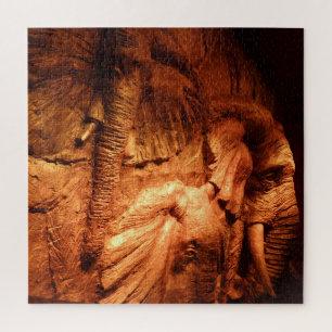 Puzzle d'éléphants en bois