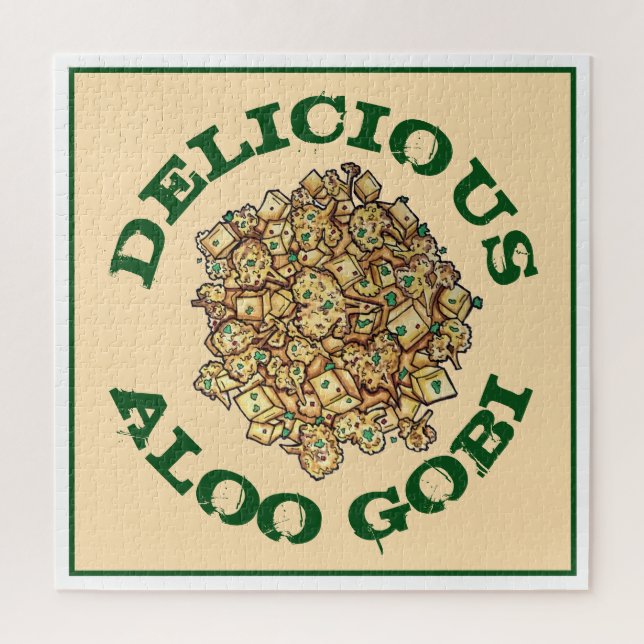 Puzzle Délicieux Aloo Gobi Indian Food Cauliflower Curry (Vertical)