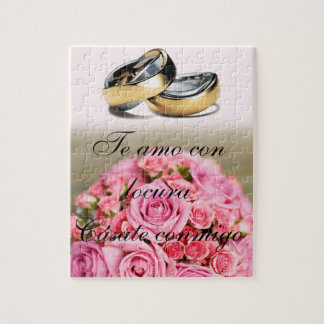 Puzzle demandé de main romantique