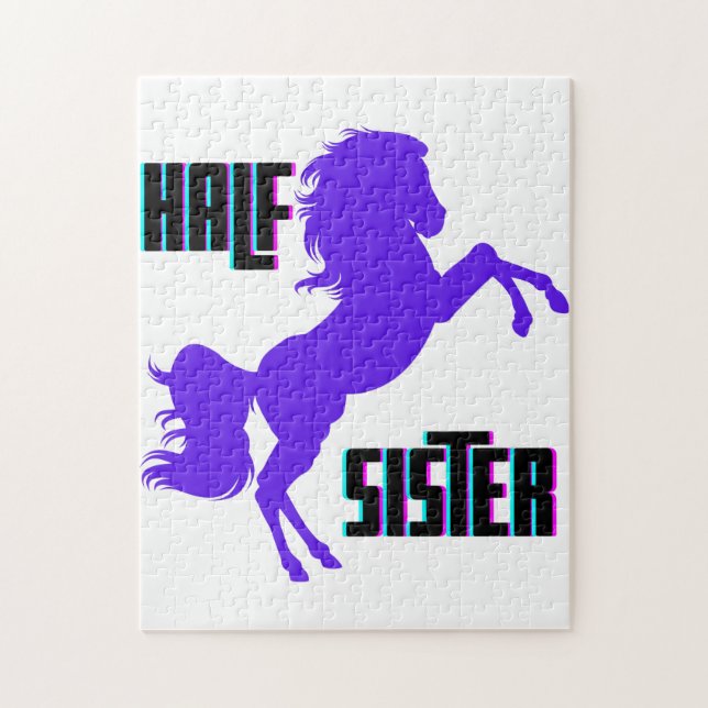 Puzzle Demi-Soeur Pony Violet frère (Vertical)