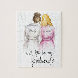 Puzzle Demoiselle d'honneur ? La jeune mariée Bl de peti