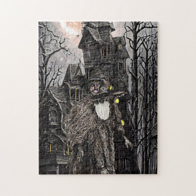 Puzzle Démoniste sorcière hantée maison imaginaire art so (Vertical)