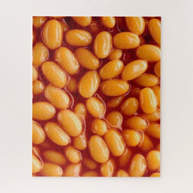 Puzzle denteux cuit au four d'haricots (Vertical)
