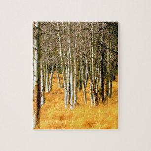 puzzle denteux d'arbres de tremble