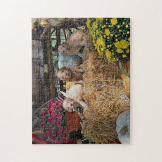 Puzzle denteux de chiot de Goldendoodle