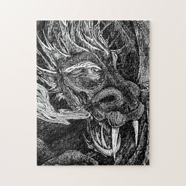 Puzzle denteux de dragon (Vertical)