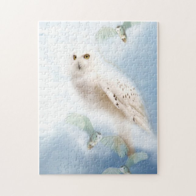 Puzzle denteux de hibou de Milou (Vertical)