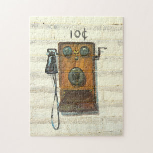 puzzle denteux de téléphone payant antique