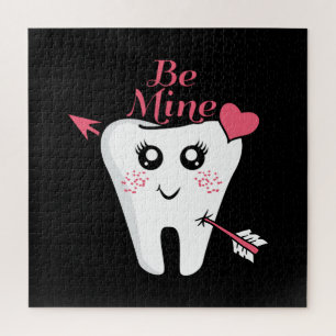 Puzzle Dentiste Valentine - Coeur des dents, Soyez le mie