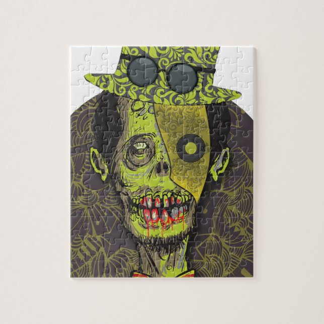 Puzzle Déplaisant effrayant de monstre mort de zombi de (Vertical)
