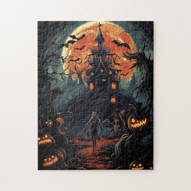 Puzzle Déplaisant Haunted House Zombie Halloween Party (Vertical)