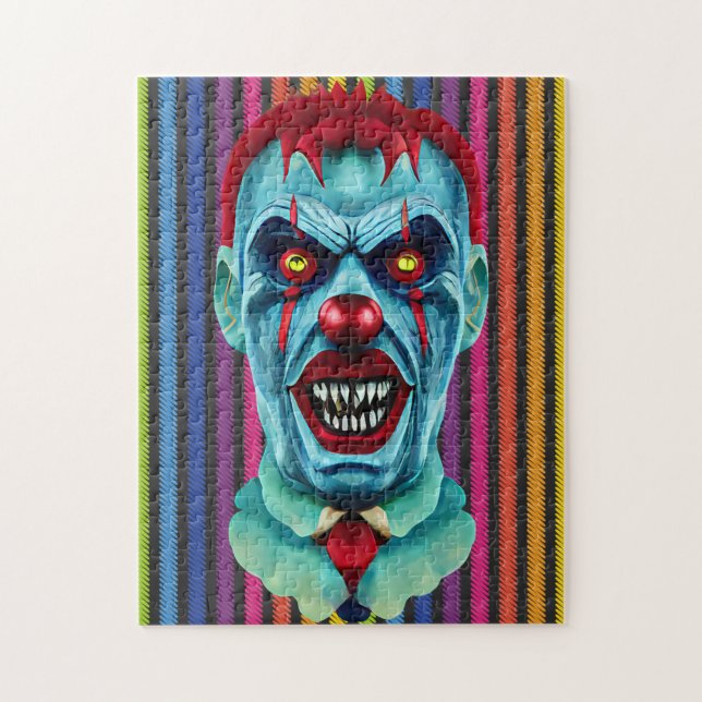 Puzzle Déplaisant Killer Clown Zombie Horror Art (Vertical)