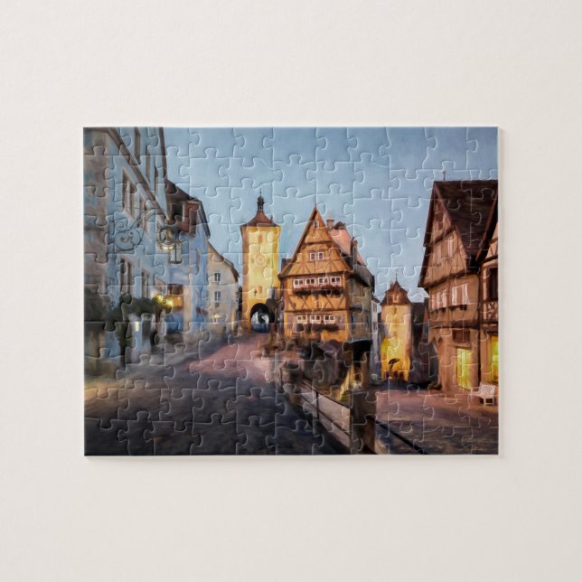 Puzzle Der Tauber d'ob de Rothenburg (Horizontal)
