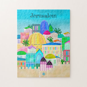 Puzzle des affiches de voyage de Jérusalem Israë