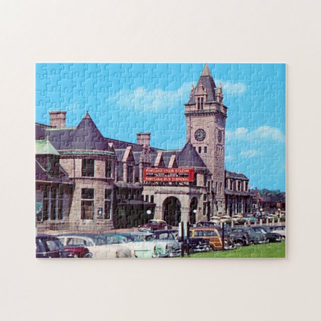 Puzzle des années 1950 de station des syndicats de (Horizontal)
