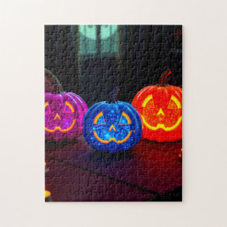 Puzzle Des Citrouilles d'Halloween scintillants !
