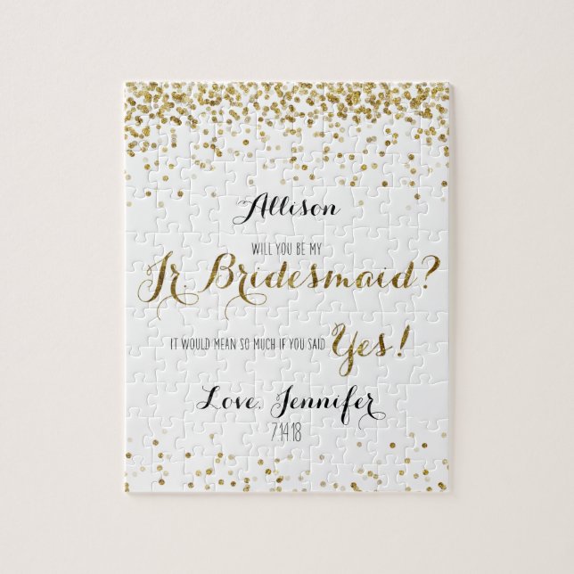 Puzzle Des confettis de parties scintillantes d'or vous (Vertical)