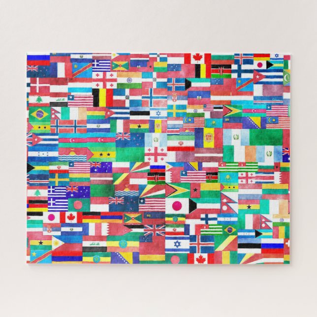 puzzle des drapeaux du monde (Horizontal)