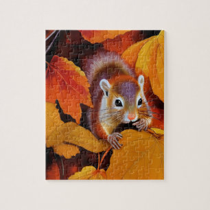 Puzzle des écureuils d'automne