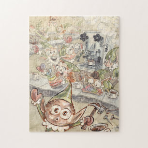 Puzzle des Elves d'Espresso amusants