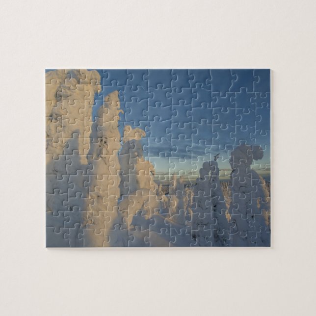 Puzzle Des fantômes au coucher du soleil au mont Whitefis (Horizontal)