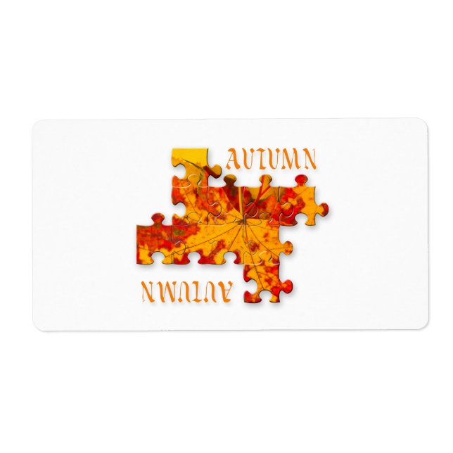 Puzzle des feuilles d'automne (Devant)