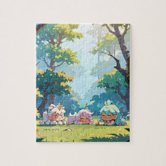 Puzzle des filles d'Imaginaire forestier