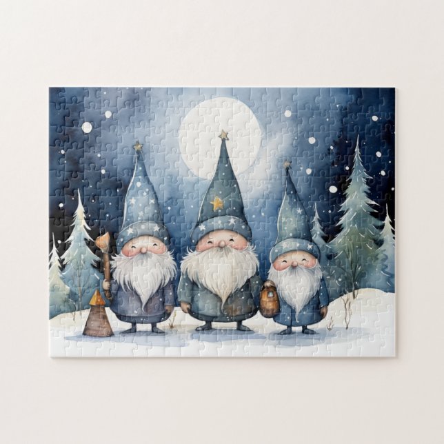 Puzzle des Gnomes d'hiver (Horizontal)