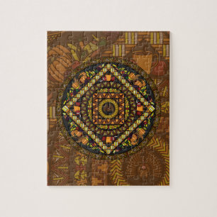 Puzzle des icônes de Thanksgiving