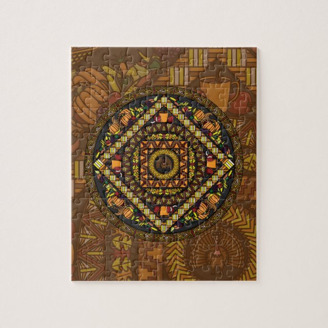 Puzzle des icônes de Thanksgiving (Vertical)