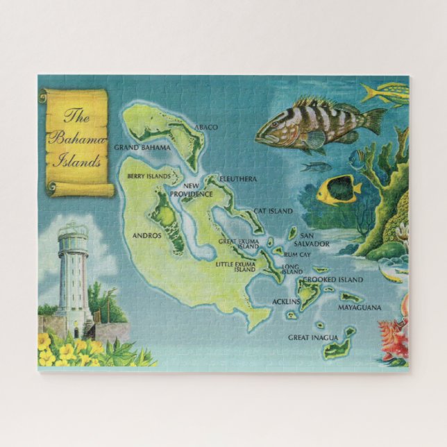 Puzzle des îles Bahama (Horizontal)