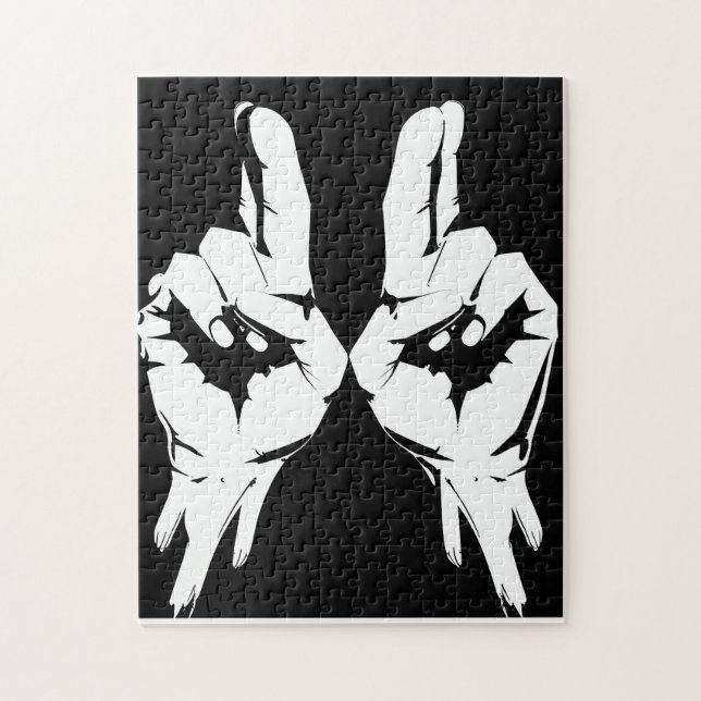 Puzzle des mains d'ombre (Vertical)