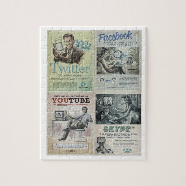 Puzzle des médias sociaux (Vertical)