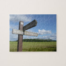Puzzle des montagnes occidental de signe de