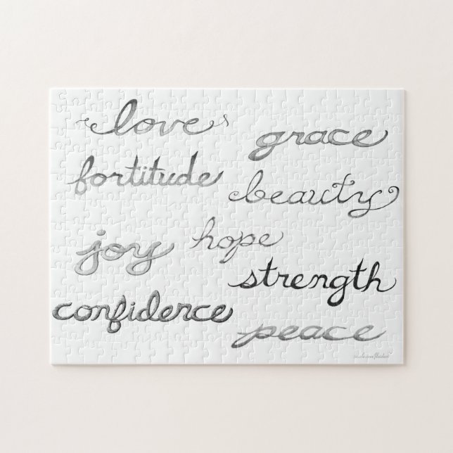 Puzzle des mots inspirants (Horizontal)