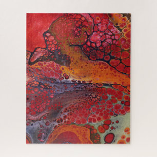 Puzzle des niveaux de feu de lave, 16" x 20", 520