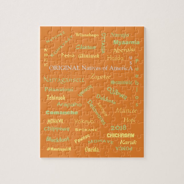 Puzzle des noms amérindiens, par métropolim (Vertical)