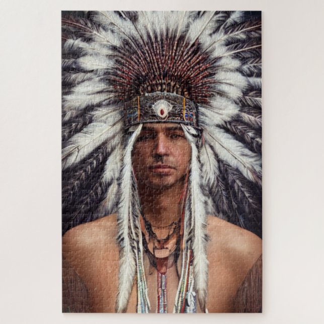 Puzzle des Ojibwa des Amérindiens (Vertical)